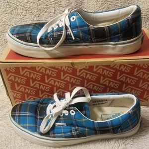 Vans - Black/Blue Plaid Women's Shoes - SIze 7